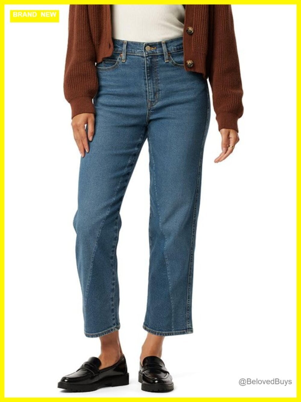 Women's Heritage High Rise Straight Jeans Stretch Denim